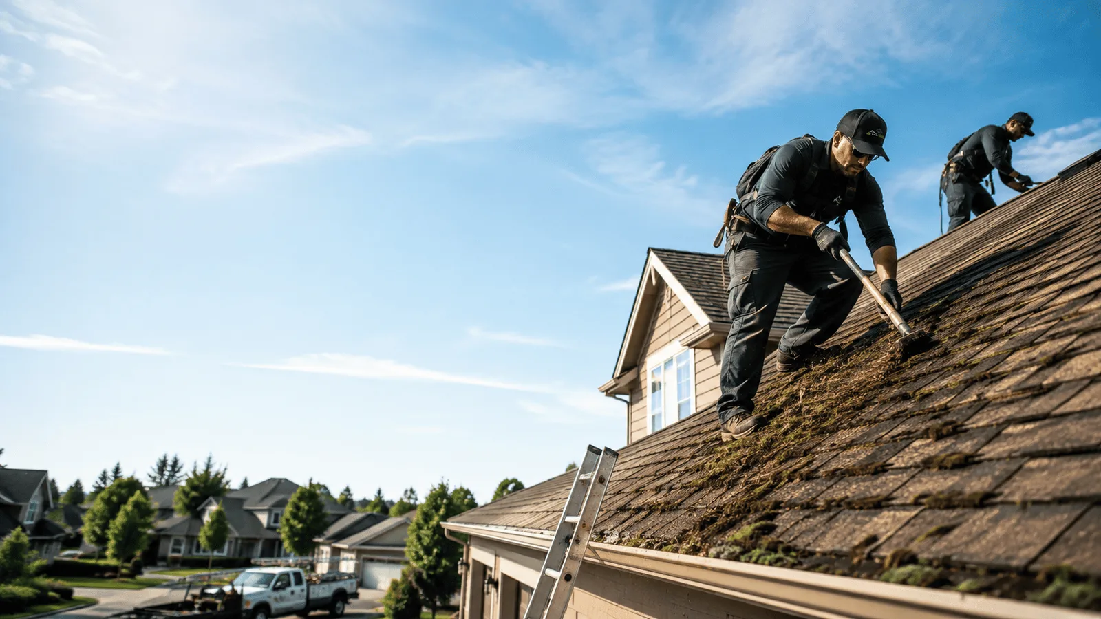 Roof Moss Removal in Lyons, MI near me